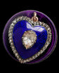 ANTIQUE DIAMOND & ENAMEL HEART PENDANT