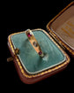 VICTORIAN RUBY & DIAMOND FIVE STONE FLUSH SET RING