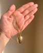 ANTIQUE SILVER GILDED EGG PENDANT