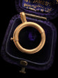 MEDIUM SIZE CHUNKY FRENCH 18CT GOLD BOLT RING