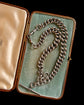 EDWARDIAN HEAVYWEIGHT SILVER DOUBLE CURB ALBERT CHAIN