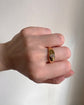 VICTORIAN 18CT GOLD DIAMOND FLUSH SET RING