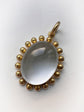 VICTORIAN ROCK CRYSTAL PENDANT WITH BALL FINIAL FRAME