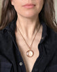 ANTIQUE LARGE 15CT GOLD & CRYSTAL LOCKET