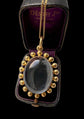 VICTORIAN ROCK CRYSTAL PENDANT WITH BALL FINIAL FRAME