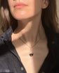 ANTIQUE GARNET & DIAMOND HEART PENDANT