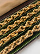 19TH CENTURY 14CT GOLD LOVERS KNOT & REEDED BELCHER CHAIN
