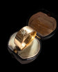 ANTIQUE 18CT GOLD & DIAMOND CHUNKY CIGAR BAND RING