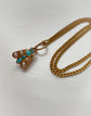 VICTORIAN TURQUOISE & PEARL FLY PENDANT