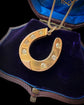 VICTORIAN SUPERSIZED 18CT GOLD & DIAMOND HORSESHOE PENDANT