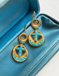 VICTORIAN TURQUOISE & 18CT GOLD EARRINGS