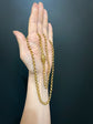 GEORGIAN HIGH CARAT GOLD STAR LINK CHAIN