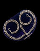 HEAVY ANTIQUE SILVER CURB ALBERT CHAIN WITH TBAR