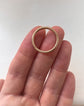 ANTIQUE 15CT GOLD STRIPED SPLIT RING