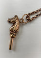 ANTIQUE 15CT GOLD HORSE WATCH KEY
