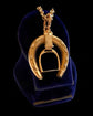 19TH CENTURY HORSESHOE & STIRRUP 18CT GOLD PENDANT