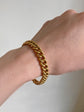 ANTIQUE FRENCH 18CT GOLD REEDED CURB BRACELET