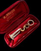 VICTORIAN PLATINUM & 15CT GOLD STIRRUP PENDANT
