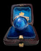 EARLY 20TH CENTURY ENAMEL & DIAMOND EGG PENDANT