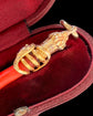 ANTIQUE 15CT GOLD SNAKE & CORAL PENDANT