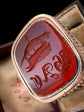 VICTORIAN SNAKE FOB WITH ERMINE INTAGLIO