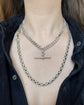 ANTIQUE SILVER CHUNKY BELCHER CHAIN