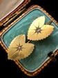 VICTORIAN 15CT GOLD & DIAMOND HEART EARRINGS