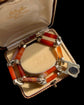 VICTORIAN LARGE AGATE CHAIN BRACELET WITH PADLOCK