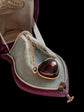 ANTIQUE GARNET & DIAMOND HEART PENDANT