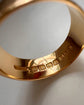 ANTIQUE 18CT GOLD & DIAMOND CHUNKY CIGAR BAND RING