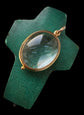 VICTORIAN 15CT GOLD & CRYSTAL LOCKET
