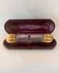 LARGE VICTORIAN DOUBLE ENDED SCENT BOTTLE WITH ORIGINAL CASE
