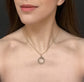 GEORGIAN PEARL SNAKE OUROBOROS LOCKET PENDANT