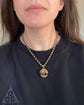 ANTIQUE BLUE JOHN AND 18TH CENTURY SPADE GUINEA LOCKET PENDANT