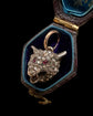 VICTORIAN LARGE SNARLING DIAMOND FOX HEAD PENDANT