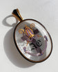 VICTORIAN BISHOPS MITRE ROCK CRYSTAL LOCKET