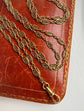 18CT FRENCH SAUTOIR FANCY LINK GAURD CHAIN