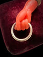 EARLY 19TH CENTURY CORAL HAND PENDANT