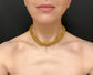 GEORGIAN WOVEN HIGH CARAT GOLD CHAIN NECKLACE