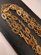 FRENCH 18CT GOLD FANCY LINK SAUTOIR GAURD CHAIN