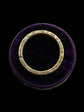 ANTIQUE LARGE 15CT CHASED GEOMETRIC SPLIT RING