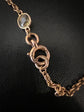 ANTIQUE 15CT & MULTI GEM CHAIN