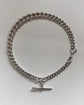 A SUPER CHUNKY ANTIQUE SILVER CURB CHAIN