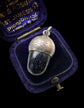 VICTORIAN SILVER AND GOLDSTONE ACORN PENDANT
