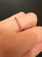 ANTIQUE 15CT GOLD STRIPED SPLIT RING