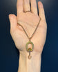 VICTORIAN 15CT GOLD HORSESHOE & NAIL FOLDING BUTTON HOOK