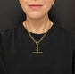 ANTIQUE 18CT GOLD PAPERCLIP ALBERT CHAIN