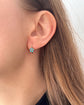 ANTIQUE TURQUOISE & PEARL FLOWER EARRINGS