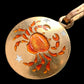 VINTAGE ZODIAC ‘CANCER’ ENAMEL CRAB DISC PENDANT