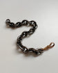 ANTIQUE STEEL & GOLD CHUNKY CABLE LINK BRACELET OR CHAIN EXTENDER